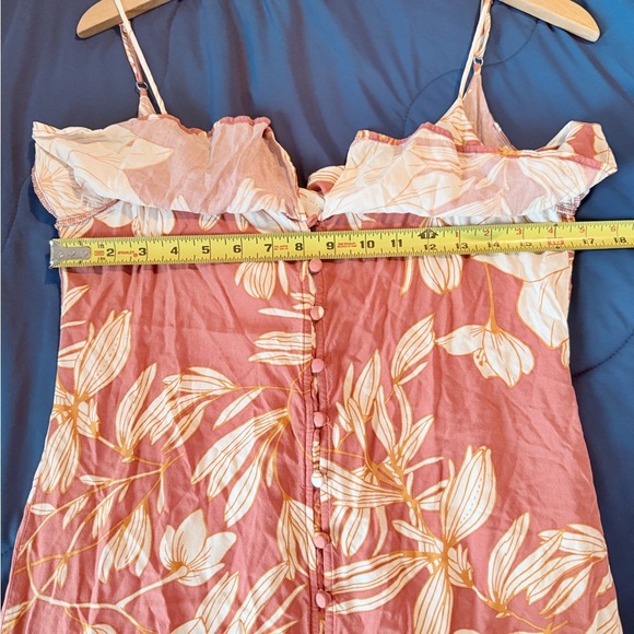 NAF NAF Pink and Cream Floral Dress, Size M - Picture 5 of 6